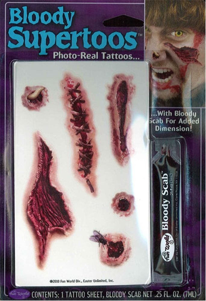 Picture of Zombie Bloody Tattoos
