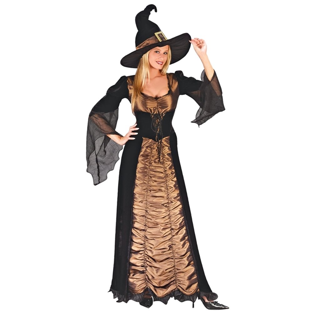 Picture of Deluxe Taffeta Coffin Witch Adult Costume