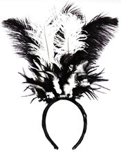 Picture of Black & White Feather Headband
