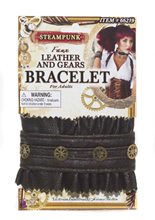 Picture of Steampunk Leather and Gears Bracelet