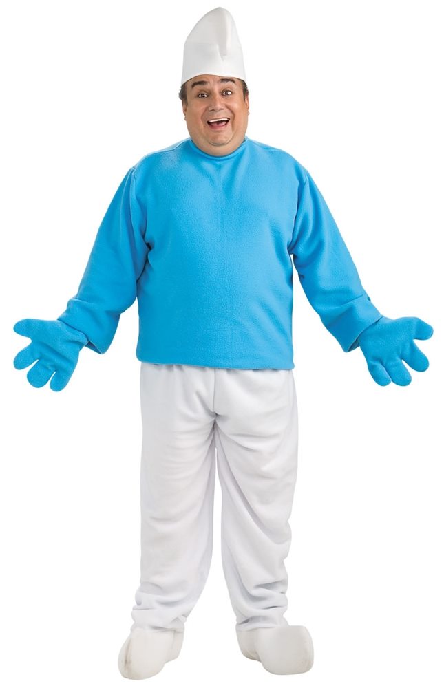 Picture of Smurf Deluxe Plus Size Adult Mens Costume