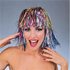 Picture of Multi Short Tinsel Wig