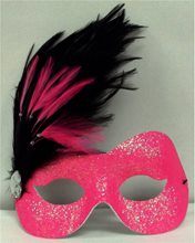 Picture of Hot Pink Camille Glittered Adult Mask