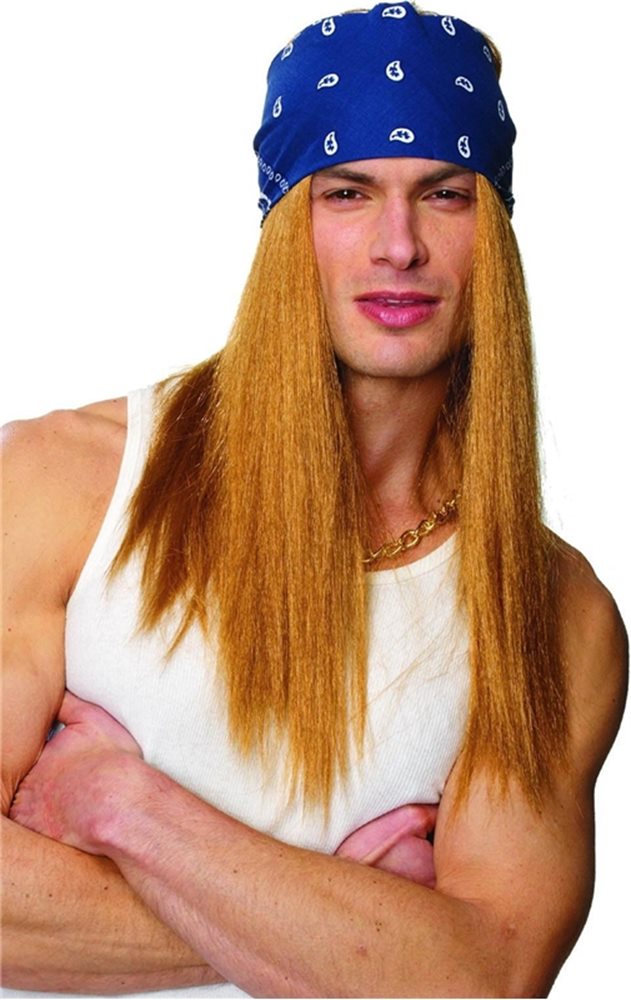 Picture of Rocker Adult Wig with Bandana