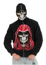 Picture of Evil Empire Reaper Black Zip-Up Hoodie Costume