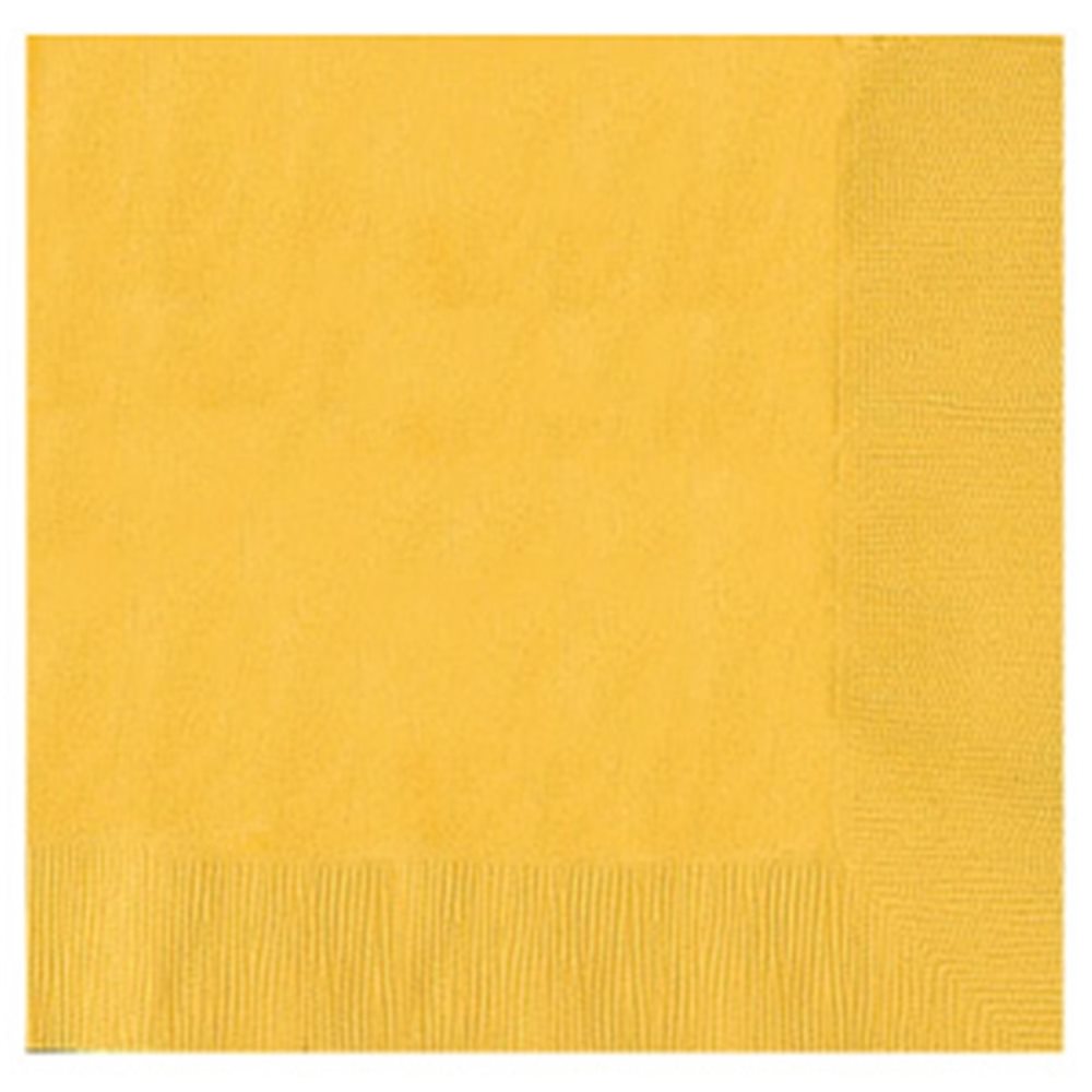 Picture of 5" Sunflower Yellow Beverage Napkins