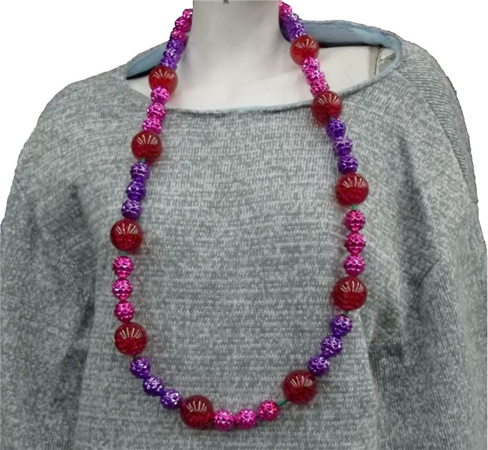Picture of Pink and Purple Lighted Bead Necklace
