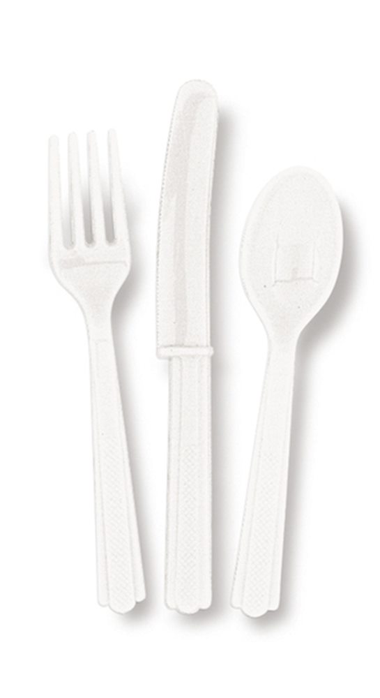 Picture of 24pk Bright White Cutlery