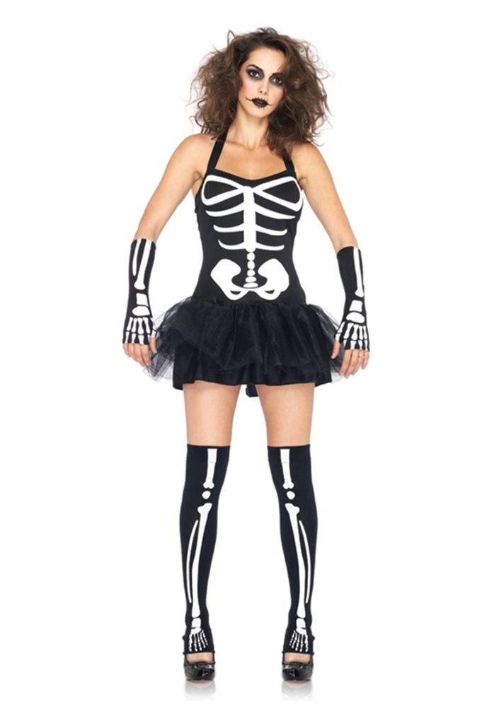 Picture of Sexy Glow in the Dark Skeleton Adult Womens Costume