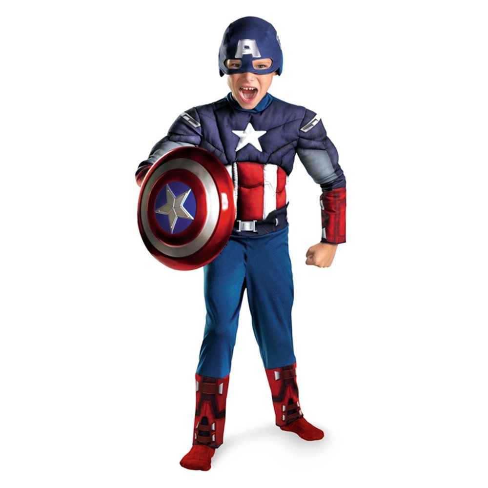 Picture of Marvel The Avengers Captain America Muscle Child Costume