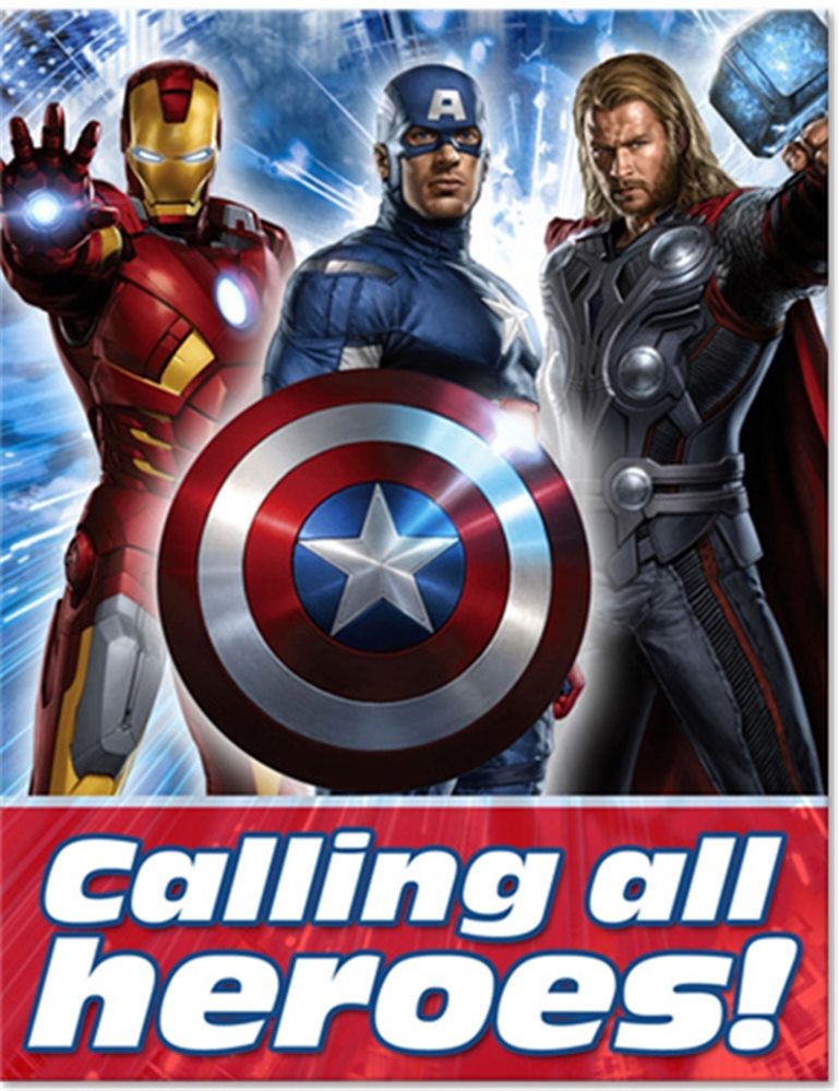 Picture of Marvel The Avengers Invitations
