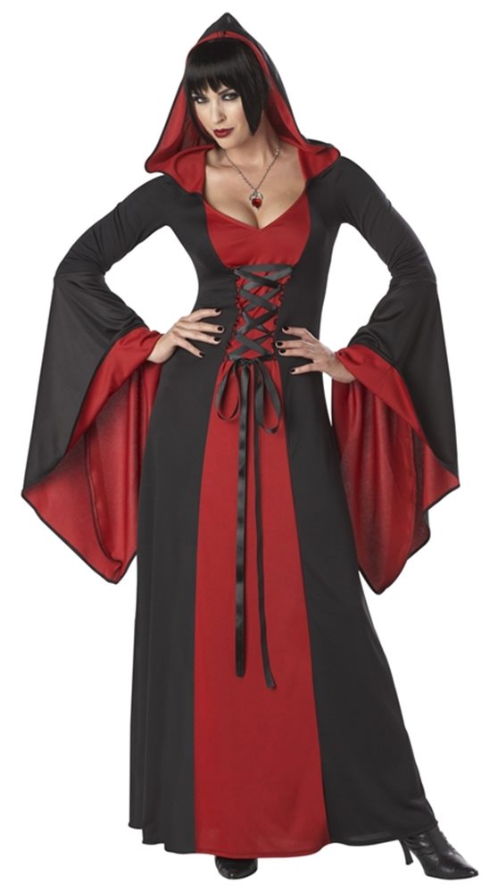 Picture of Hooded Robe Lace Up Deluxe Adult Womens Costume