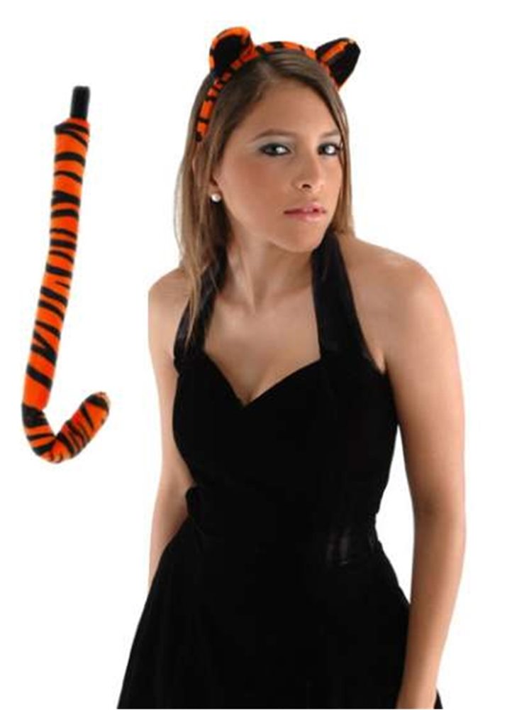 Picture of Tiger Ears & Tail Costume Set