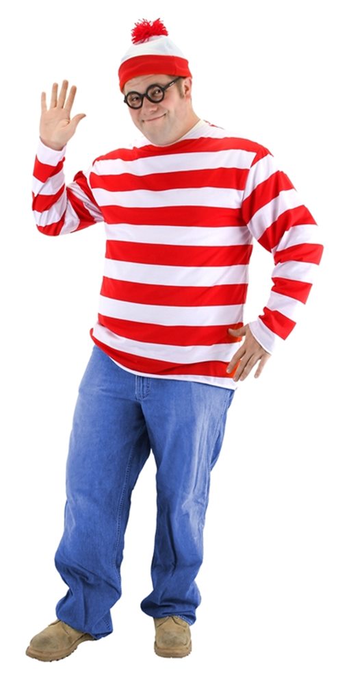 Picture of Where's Waldo Adult Mens Plus Size Costume