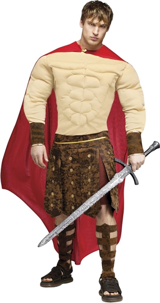 Picture of Gladiator Muscle Chest Adult Costume