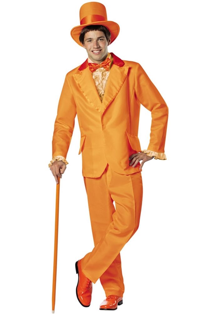 Picture of Dumb and Dumber Lloyd Orange Tuxedo Adult Mens Costume