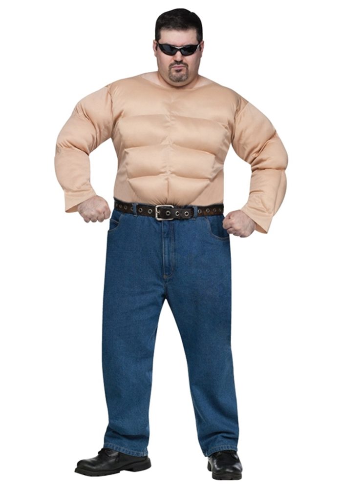 Picture of Muscle Chest Shirt Adult Mens Plus Size Costume