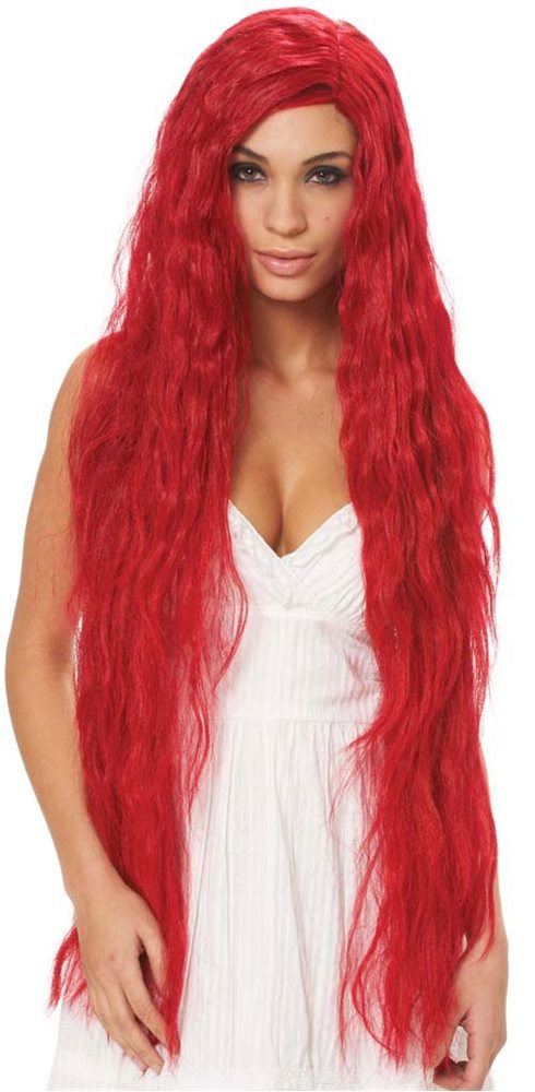Picture of Hot Red Fantasy Maiden Long Wig
