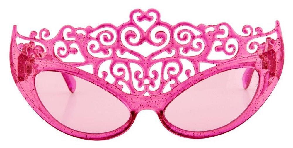 Picture of Pink Glitter Princess Tiara Sunglasses 