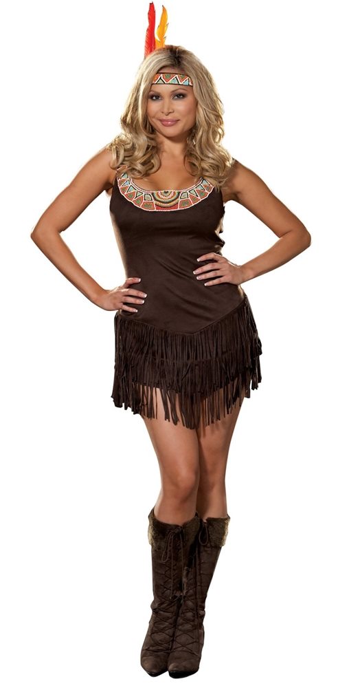 Picture of Pocahottie Adult Womens Plus Size Costume