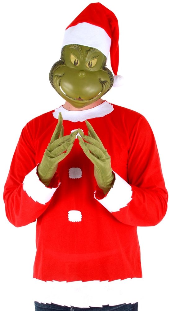 Picture of Dr. Seuss Grinch Adult Mens Costume