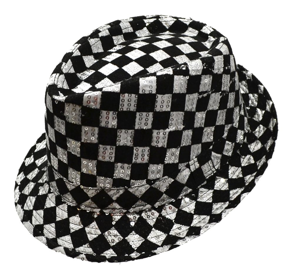 Picture of Checkered Sequin Fedora