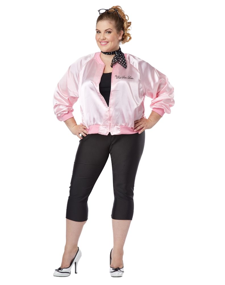 Picture of Pink Satin Ladies Adult Womens Plus Size Costume
