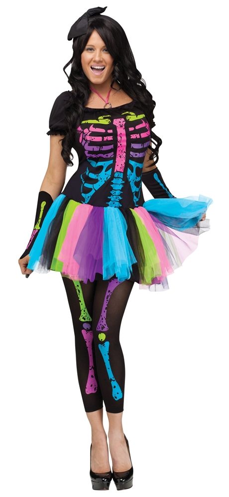 Picture of Funky Punk Bones Adult Womens Costume