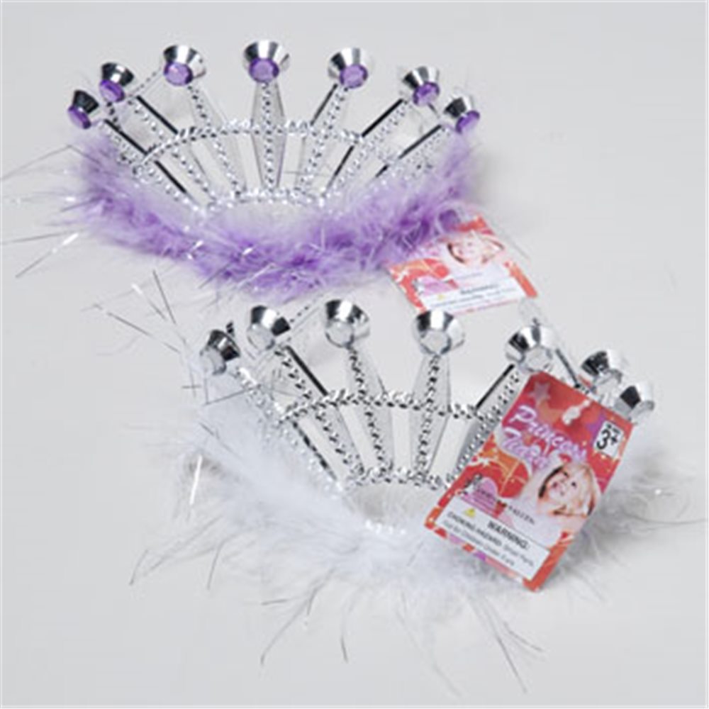 Picture of Tiara with Feather Trim