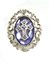 Picture of Purple Stone Gothic Cross Ring