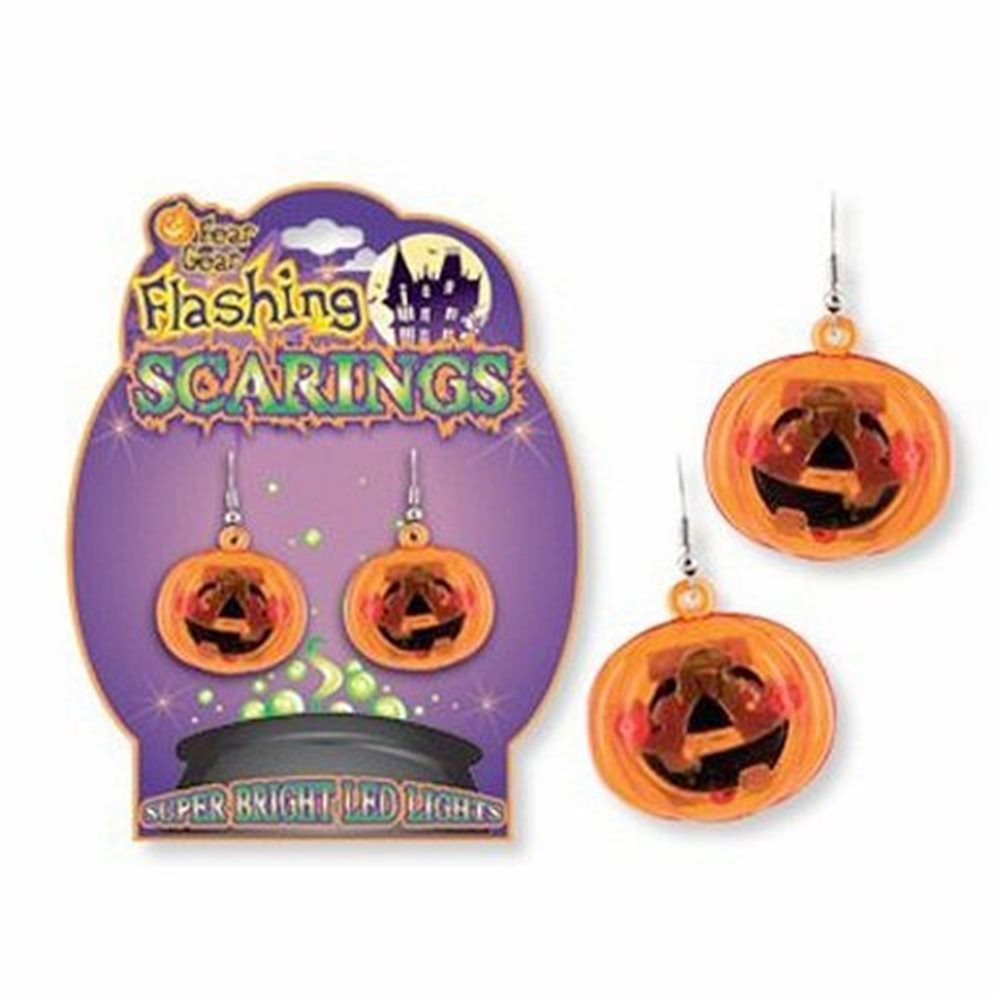 Picture of Pumpkin Flashing Earrings