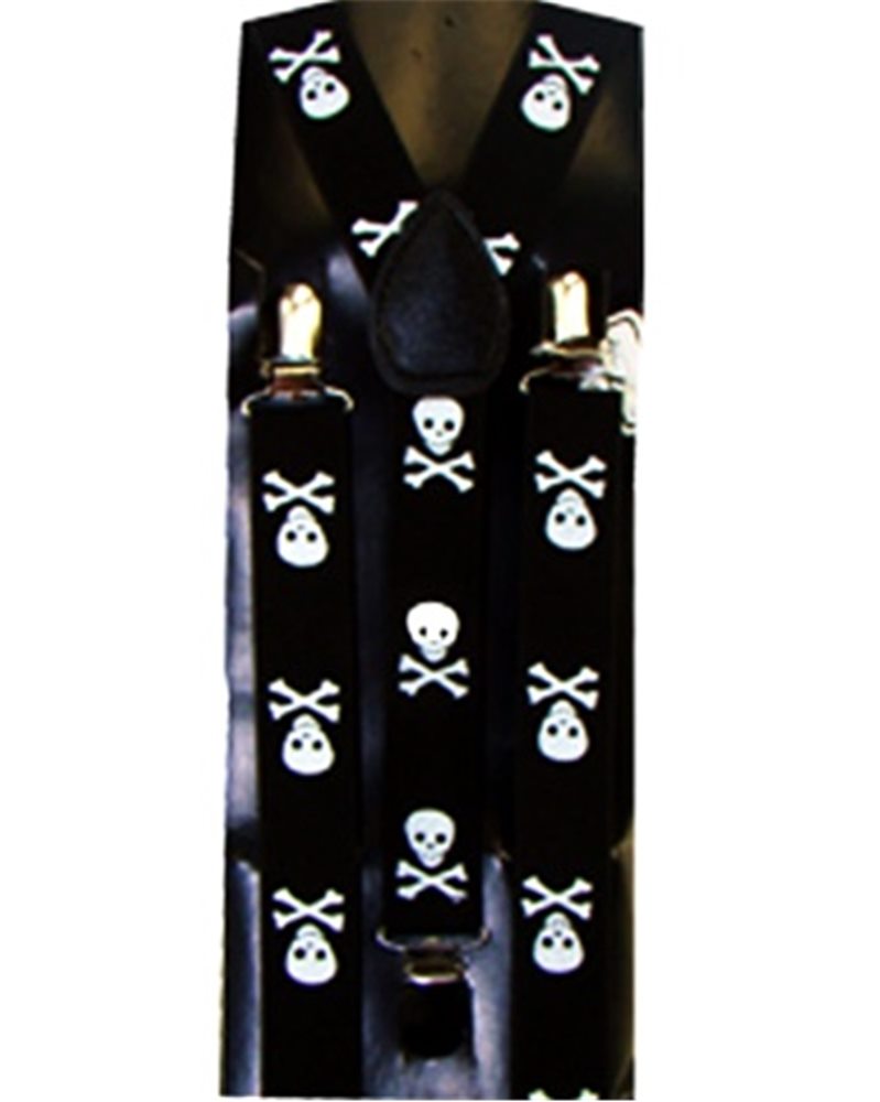 Picture of Black Suspender Belt With Skull Pattern