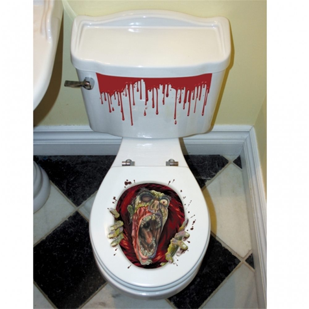 Picture of Bloody Toilet Seat Grabber Clings