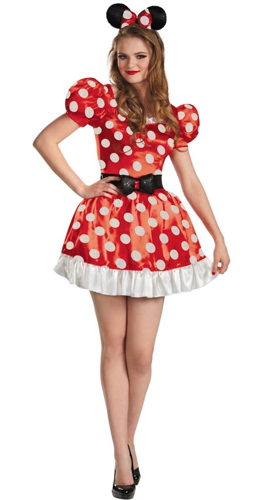 Picture of Red Minnie Mouse Classic Adult Womens Costume