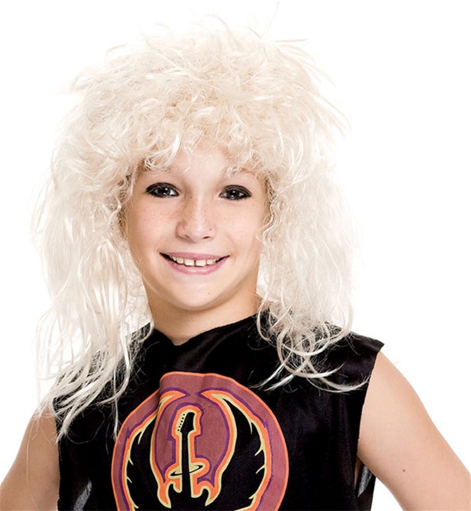 Picture of 80s Rock Star Blonde Child Wig
