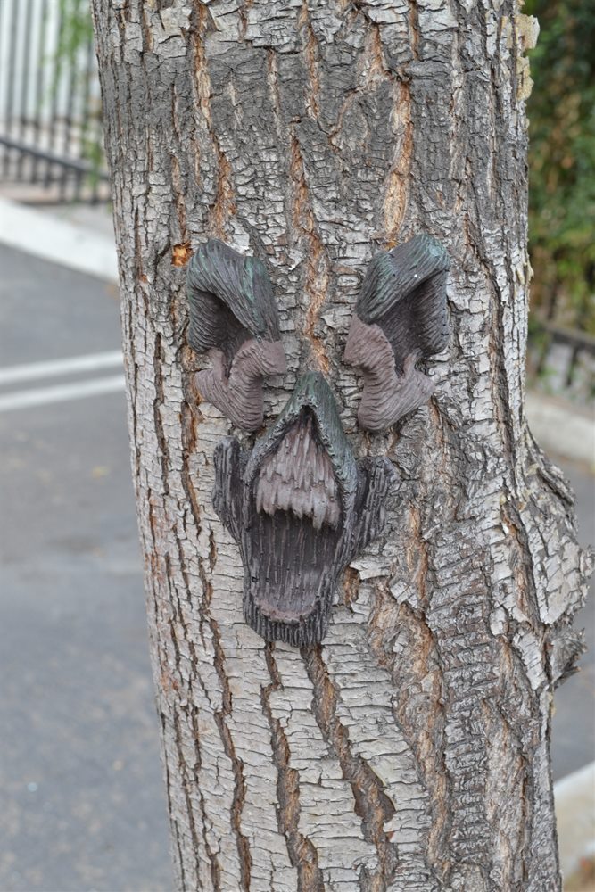 Picture of Screaming Halloween Tree Face