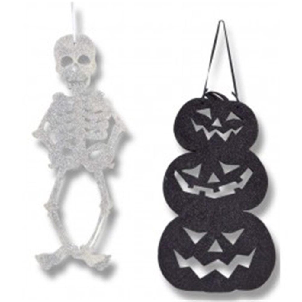 Picture of Skeleton Hanging Glitter Prop