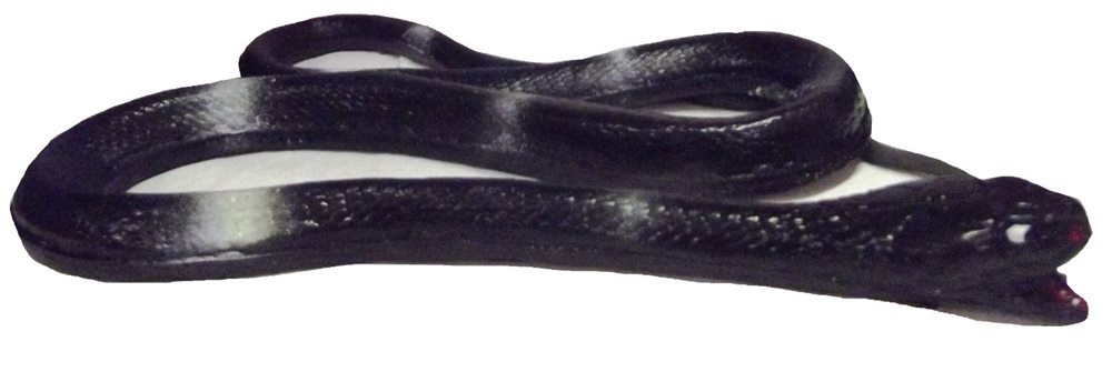 Picture of Skinny Realistic Black Rat Snake Prop