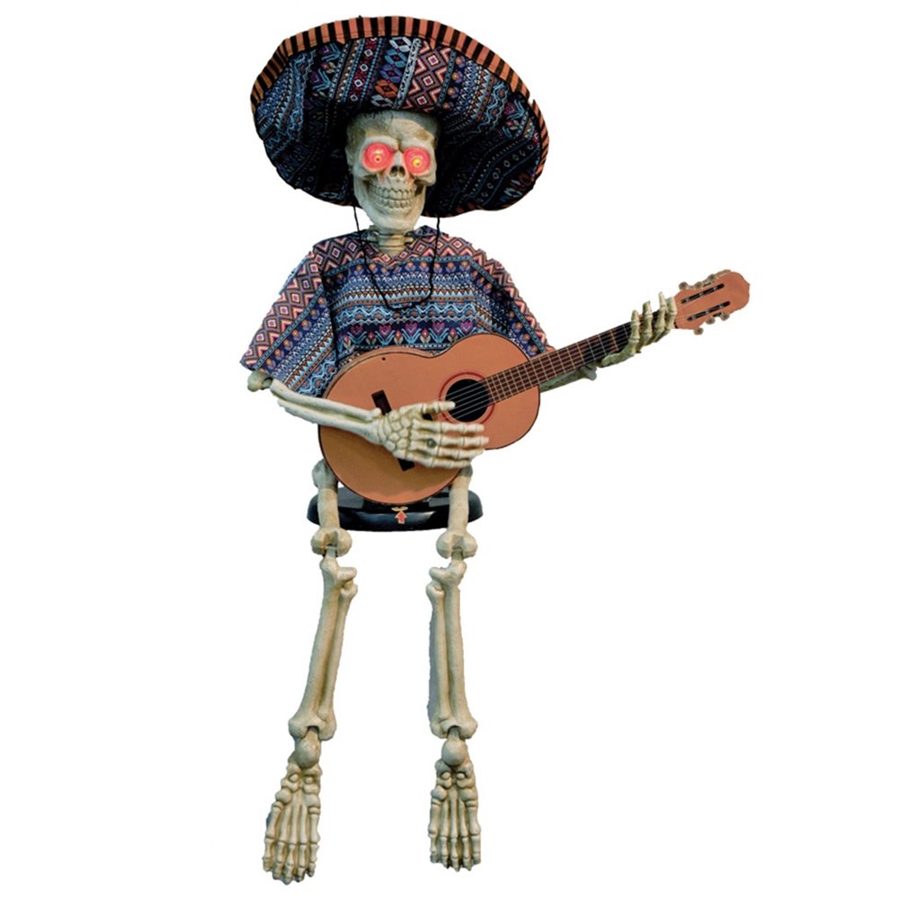 Picture of Skeleton Playing Guitar Animated Prop