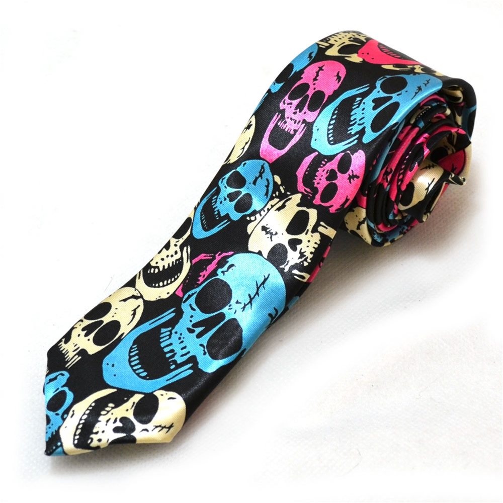 Picture of Regular Color Skulls Tie