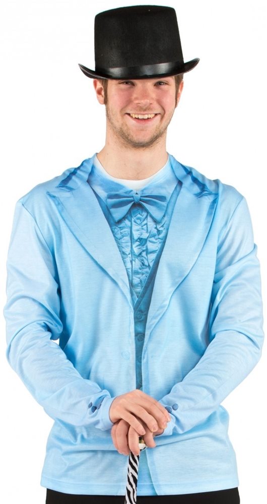 Picture of Blue Tuxedo Adult Mens Shirt