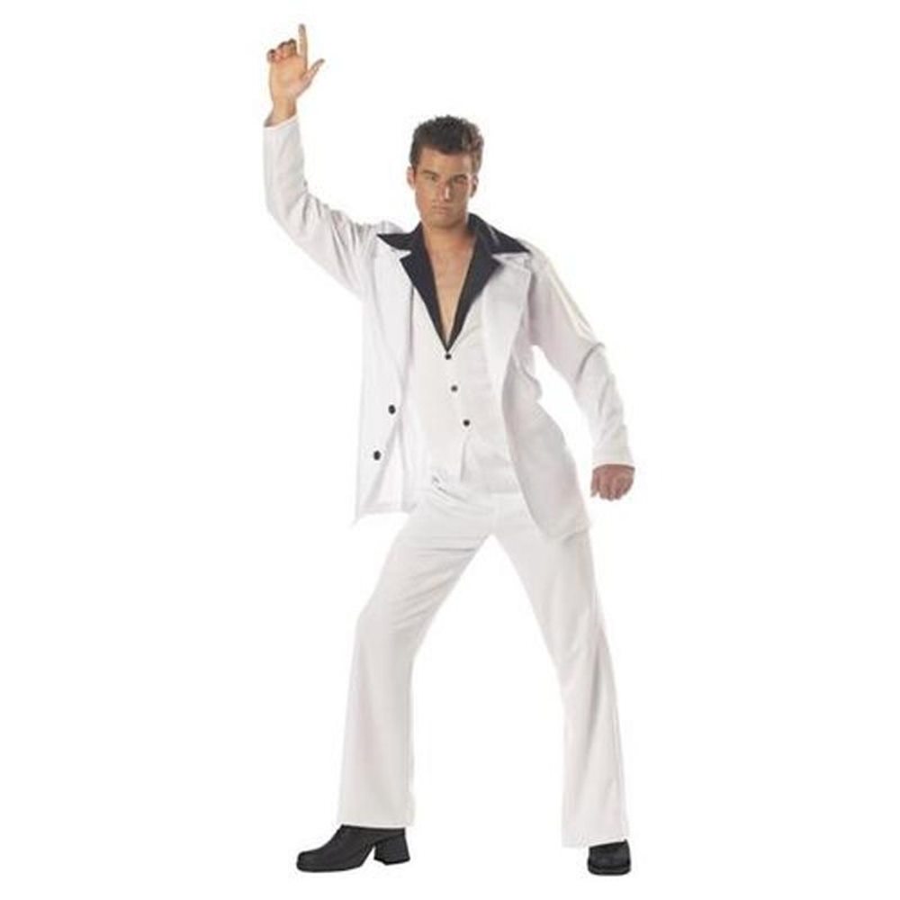 Picture of Disco Man White Suit Plus Size Adult Mens Costume