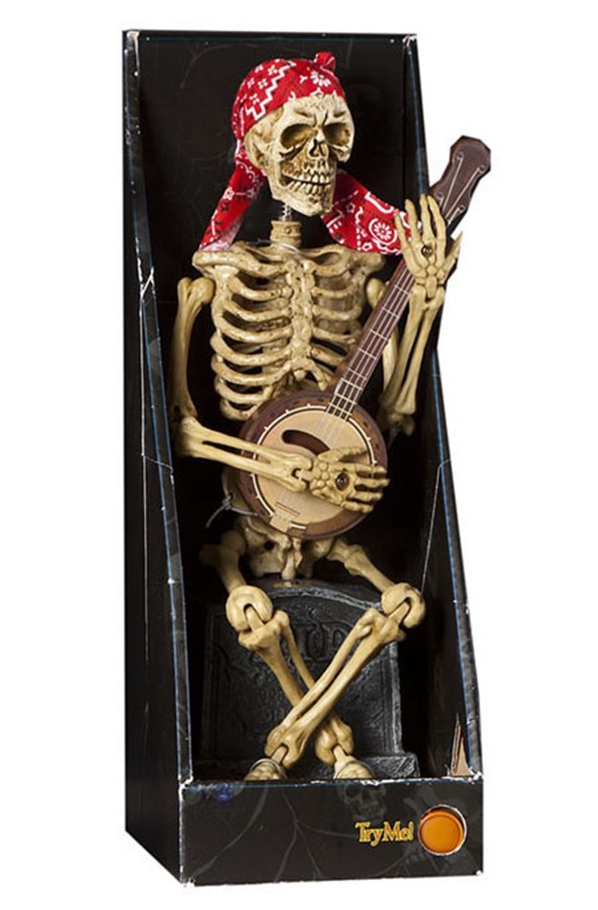 Picture of Animated Skeleton Banjo Player 12in