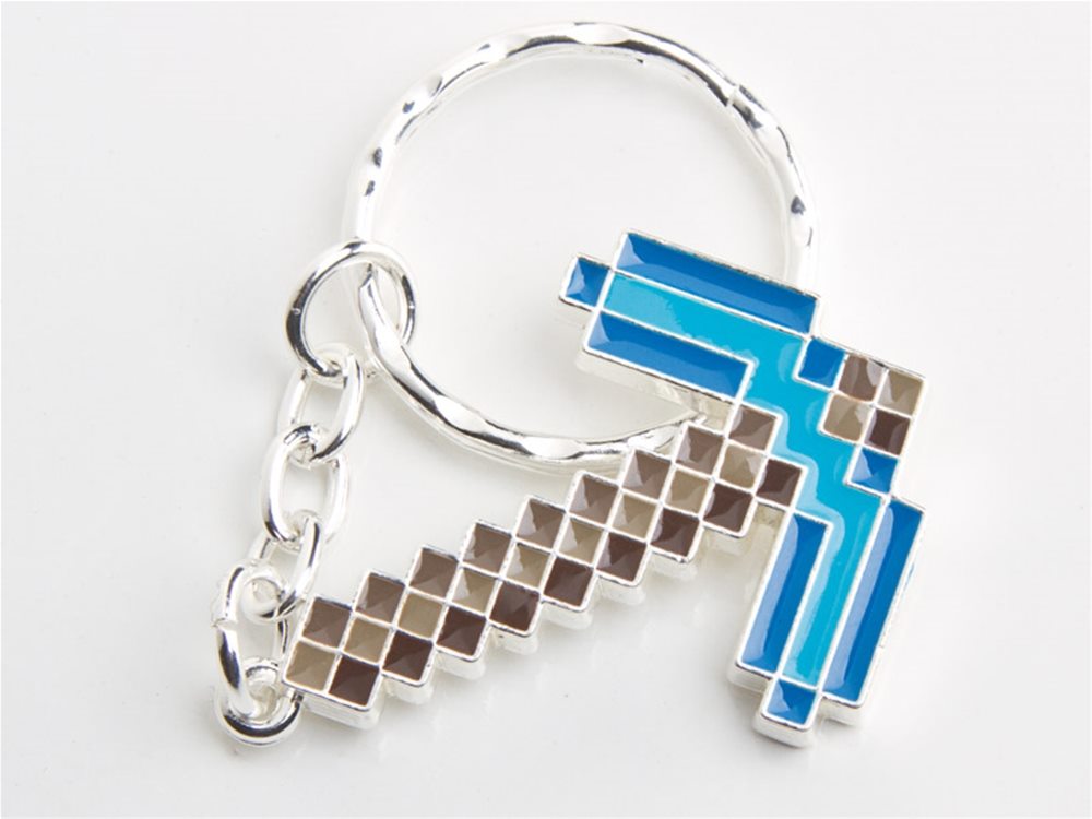 Picture of Minecraft Diamond Pickaxe Keychain