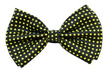 Picture of Black & Yellow Polka Dots Bow-Tie