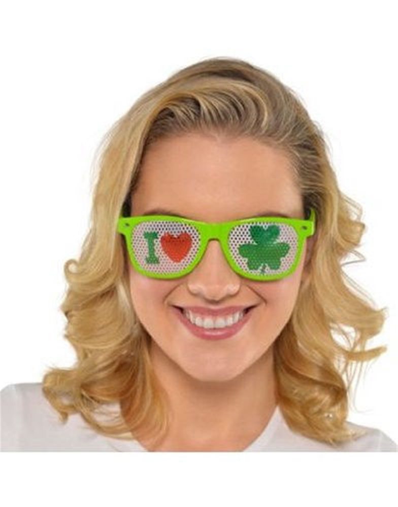 Picture of St. Patrick's Day I Heart Shamrocks Glasses