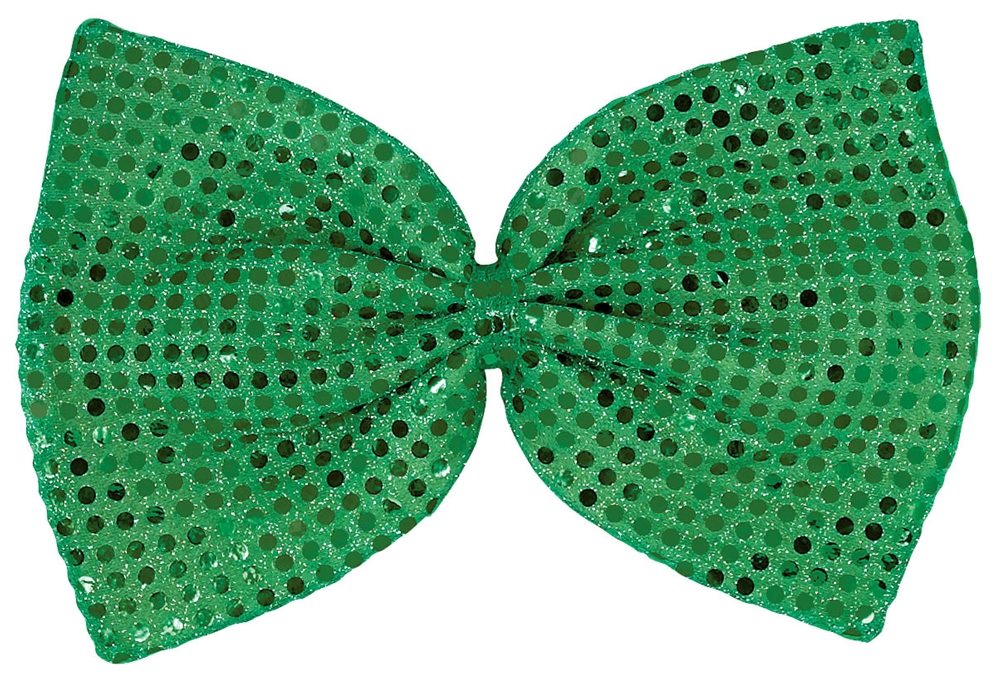 Picture of Giant Green Sequin Bow Tie