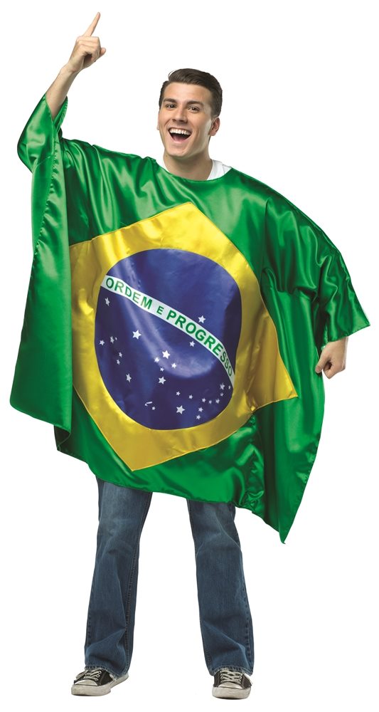 Picture of Brazil Flag Tunic Adult Unisex Costume