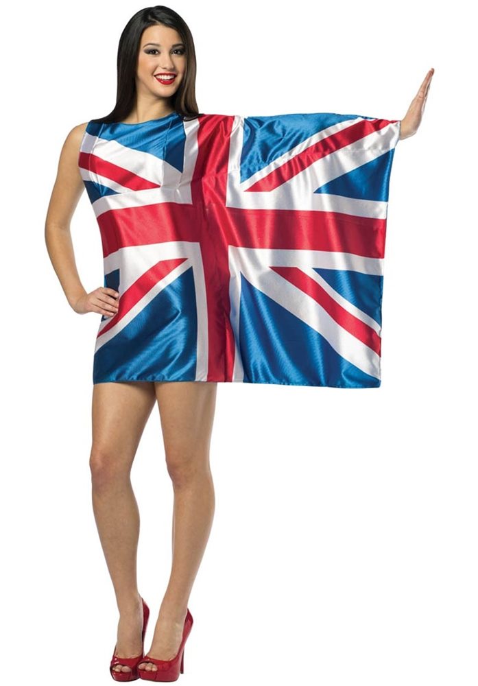 Picture of UK Flag Dress Adult Womens Costume