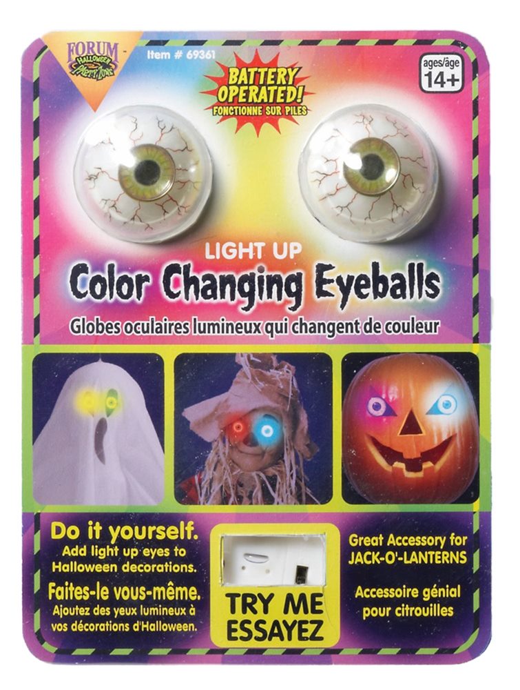 Picture of Light-Up Color Changing Eyeballs